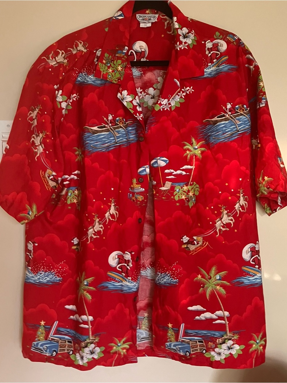 Rockmount Red Hawaiian Button-Down Shirt